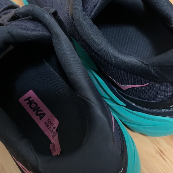 HOKA ONE ONE Clifton 8 Running Shoe Women’s 10 Navy/Teal Outerspace Atlantis - Picture 12 of 12